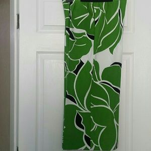 Multi Color Wide Leg Crop Pants